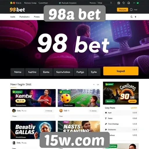 Análise da interface do usuário do site 98a bet